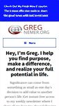 Mobile Screenshot of gregnemer.com